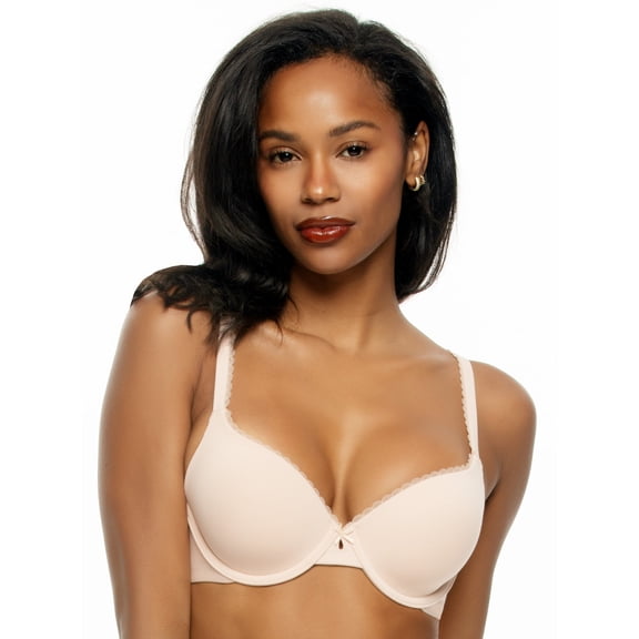 Felina | Sensational T-Shirt Bra | Seamless Stetch Cups | Ultra Soft (Sugar Baby, 40DD)