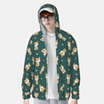 thumbnail image 2 of Balery Cute Shiba Sudadera ligera de manga larga con capucha y protección solar UPF 50+ para hombre y mujer, ideal para pesca y running-Large, 2 of 7