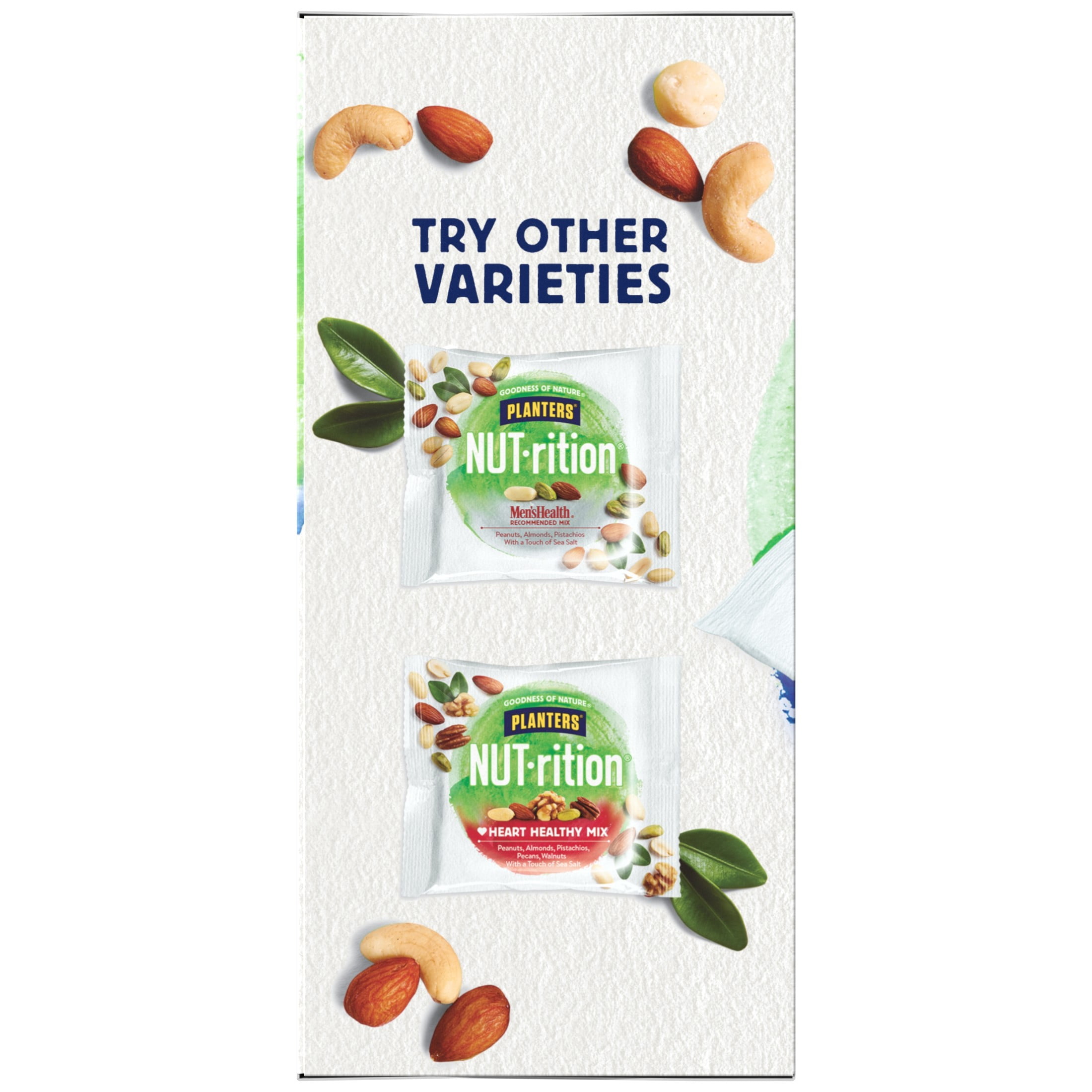 (4 pack) PLANTERS NUT-RITION Wholesome Nut Mix, Mixed Nuts, Plant Based Protein, 7 Count Box