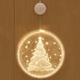 thumbnail image 1 of Qocolhg Christmas Window Lights Decorations, 9.4'' Large LED Christmas Window Hanging 3D Lights Decorations Battery Operated for Outdoor Indoor Windows Christmas Tree Party Holiday Wall (Santa Claus), 1 of 2