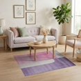 thumbnail image 3 of ODIKA Fluffy Purple Shape Minimalist Spotted Tone Block Pink Furry for Dorm Room, Small Living Apartment, Stain Resistant Low Profile, 3 of 7