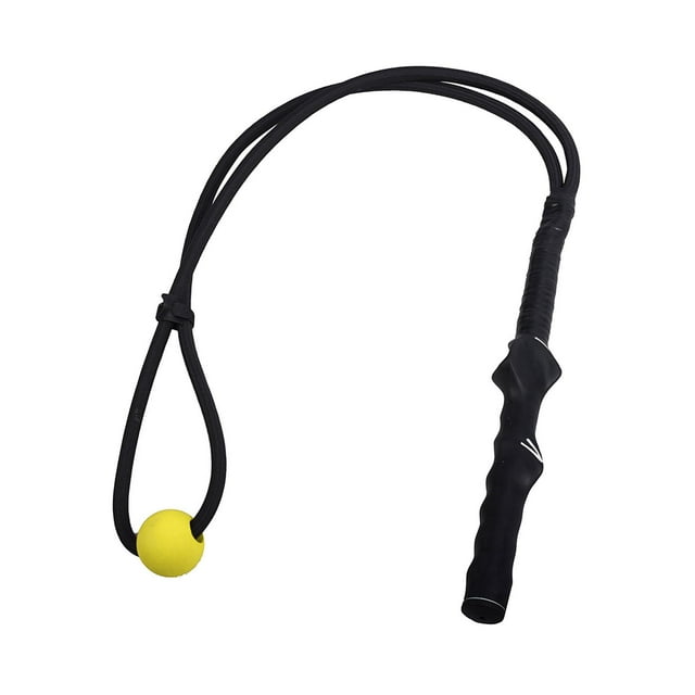 Colaxi Golf Swing Training Corde Confortable Grip Golf Échauffement Bâton Golf Swing Trainer pour l'Intérieur Extérieur Améliorer Swing Vitesse Rythme Jaune