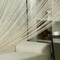 thumbnail image 2 of PiccoCasa Decorative String Curtain Fringe Panel, 39" x 79" Beige, 2 of 6