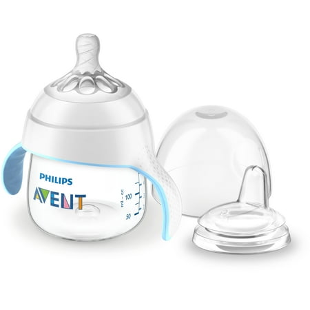Philips Avent Natural Trainer Sippy Cup, Clear, 5oz, 1pk, SCF262/03