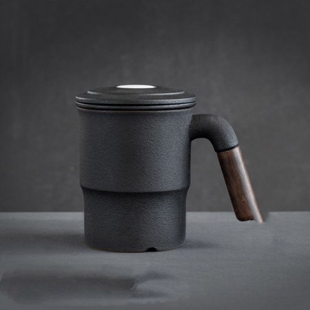 

Livesture Ceramic Tea Cup With Lid Filter Office Tea Cup Custom Filter Tea Cup Tea Cup Black 310ml