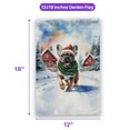 thumbnail image 5 of Hello Winter French Bulldog Frosty Morning Walk Welcome Snowy Christmas Garden Flag 12x18in Double Sided Dog Lover Gifts Outdoor Decor - 02018, 5 of 5