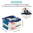 thumbnail image 5 of Starry Unicorn Travel Portable Square Jewelry Box Organizer for Girls and Women with Ring Earring Necklace Bracelet Storage Display Case Holder, 5 of 6