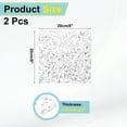 thumbnail image 2 of Uxcell 2Pcs Silver Glitter Acrylic Sheets 1/8" Thickness 8"x8" Transparent Sparkly PMMA Plastic Sheets for Laser Cutting, 2 of 6