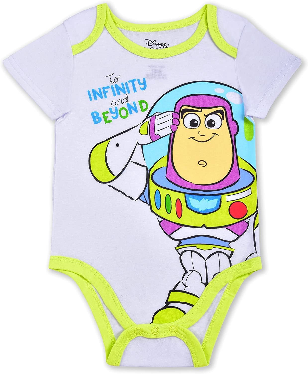 Toy Story Woody, Buzz Lightyear and Rex Boys 3 Pack Character Onesie, Newborn