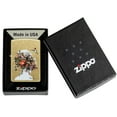 thumbnail image 6 of Zippo Spazuk Hummingbirds Design Street Brass Pocket Lighter, 6 of 6
