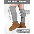thumbnail image 3 of WarmHaven Winter Fleece Lined Leg Warmers for Women Knit Long Leg Warmers Warm Fleece Lined Boot Socks for Skating Daily Wear, 3 of 12