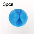 thumbnail image 1 of 1/2/3/5/10/20 Pcs Silicone Cable Organizer, Data Cable Storage And Finishing Buckle,, 1 of 5
