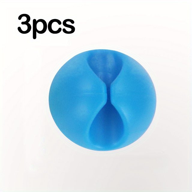 1/2/3/5/10/20 Pcs Silicone Cable Organizer, Data Cable Storage And Finishing Buckle,