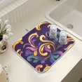 thumbnail image 7 of Ryvnso Mardi Gras Pattern Dish Drying Mat for Kitchen Countertop 16x18 Small Dish Pad Drainer Rack Dish Sink Mats, 7 of 7