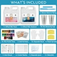 thumbnail image 5 of Nicpro 72OZ Crystal Clear Epoxy Resin Kit, Casting and Coating Epoxy Resin Supplies, Resin Starter Kit for Resin Mold, Art, Jewelry Making with 16 Mica Powder, Gold Foil Flake, Measuring Cup, 5 of 9