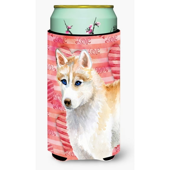 Carolines Treasures BB9742TBC Siberian Husky Love Tall Boy Beverage Insulator Hugger Tall Boy multicolor