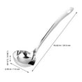 thumbnail image 2 of Beaupretty Metal Soup Ladle Stainless Steel Oil Skimmer 2pcs, 2 of 7