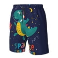 thumbnail image 5 of Kdxio Dinosau Space Explorer Pattern Mens Casual Shorts - Drawstring Summer Beach Sports Shorts for Men, 5 of 9