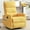 Yellow, variant on LUCKHAO Recliner Chair, 360 Swivel Rocker Chair for Adults, Small Rocking Recliner Chair for Small Spaces, Upholstered Fabric Glider Recliner Nursery Chair for Living Room, Nursery