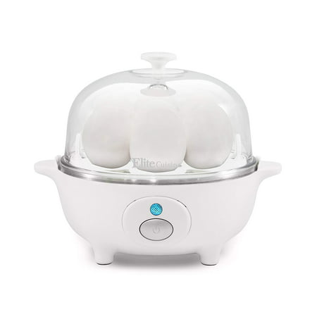 Elite Cuisine EGC-007 Maxi-Matic ~ Electric Egg Poacher, Omelet, Scrambled Eggs & Soft, Medium, Hard-Boiled Egg Boiler Cooker with Auto-Shut off and.., By