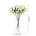 thumbnail image 3 of Ramo de rosas artificiales con tallos florales realistas para decoración de bodas en el hogar | Rosas de plástico sintético con tallos flexibles, 3 of 6