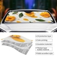 thumbnail image 3 of Kdxio Sunny Yellow SunFlower Print Front Windshield Sun Shade,Folding Auto Sunshade for Car Truck SUV-Small, 3 of 5