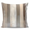 thumbnail image 2 of Brown Grey Throw Pillow Covers, Soft Pillowcases with Invisible Zipper, Abstract Neutral Textured Modern Minimalist Decorative Square Pillow Cushion Covers for Living Room Couch Sofa Bed 16x16 Inches, 2 of 8