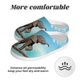 thumbnail image 6 of KLL Elephant Giraffe Pattern Adult Unisex Cozy Slippers,Fuzzy Slip-on Slippers TPR Sole Slippers Comfort Plush Home Footwear for Indoor & Outdoor-37/38, 6 of 7