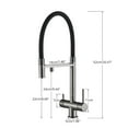 thumbnail image 6 of Kitchen Water Filter Faucet Dual Spout Pure Drinking Water Mixer Tap,Rotation Water Purification Feature Taps Kitchen Crane - Modern Design, 6 of 7