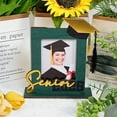 thumbnail image 7 of Senior 2026 Graduation Picture Frame - Wooden Tabletop Photo Frame with Grad Cap & Tassel Decor, Graduation Gift for High School College Seniors, 7 of 7