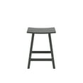 thumbnail image 4 of GARDEN 24" Inches Adirondack Plastic Outdoor Bar Stools (Set of 2), Gray, 4 of 7