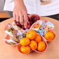 thumbnail image 3 of Bandeja para servir frutas en forma de corazón, caja de almacenamiento de platos creativos, contenedor para aperitivos, frutos secos y postres, 3 of 5