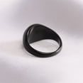 thumbnail image 4 of PAURO Cross Rings for Men Women Black Silver Rose Gold Plated Pinky Cool Simple Personalized Statement Dainty Circle Jewelry Black Size 7, 4 of 5