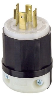 Leviton 2431 20 Amp, 480 Volt 3-phase, NEMA L16-20P, 3P, 4W, Locking Plug, Industrial... by Leviton