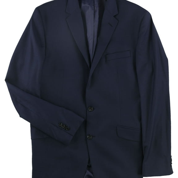 Kenneth Cole Mens Extreme Slim Fit Two Button Blazer Jacket, Blue, 42 Regular