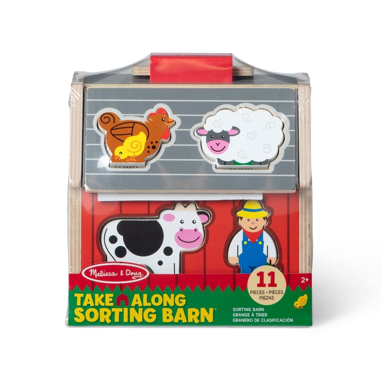 Melissa & Doug Take-Along Sorting Barn with 10 Wooden Pieces photo 3