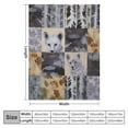thumbnail image 4 of JEUXUS Wolf Blanket for Boy Man Wolf Wild Animals Throw Blanket Soft Warm Flannel Wolf Theme Blanket Gifts for Adults Teenager Couch Sofa Bed, 4 of 6