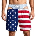 thumbnail image 3 of Funny Men Swim Trunks America Flag Bikini Pattern Beach Short Beach Shorts, Summer Vacation Gifts for Men, Gag Gift for Him, 3 of 3