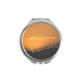 thumbnail image 1 of Orange Dark Sky Clouds Hand Compact Mirror Round Portable Pocket Glass, 1 of 3