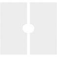 thumbnail image 4 of 18"OD x 3"ID x 6 1/4"C x 1"P Knox Architectural Grade PVC Contemporary Ceiling Medallion, Two Piece, 4 of 11