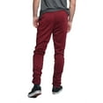 thumbnail image 3 of G-Style USA Men's Hip Hop Slim Fit Track Pants - Athletic Jogger Scrunched - Burgundy - Medium, 3 of 5