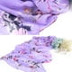 thumbnail image 3 of Minnieouse Bufanda de seda con estampado Floral para mujer, pañuelo ligero y elegante de lujo para playa, moda de verano Accesorios de disfraces púrpura, 3 of 6
