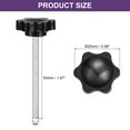 thumbnail image 2 of Uxcell 8Pack Clamping Screw Knob, M4 x 50mm Hex Shaped Star Knob for Umbrella Base Mechanical Furniture, 25mm Dia, 2 of 6