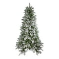 thumbnail image 2 of Northlight Real Touch™️ Medium Flocked Rosemary Emerald Angel Pine Artificial Christmas Tree - 7.5', 2 of 7