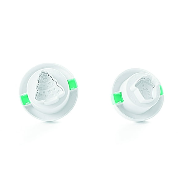 Silikomart Silicone Wonder Cakes Collection 3D Ejector Cookie Cutters, Christmas, Set of 2