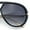 Black - Smoke, variant on Iconic 80s Oversized Round Racer Metal Arm Plastic Sunglasses Black - Smoke