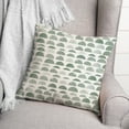 thumbnail image 3 of Creative Products Half Circles Green 16 x 16 Indoor / Outdoor Pillow, 3 of 3