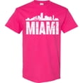 thumbnail image 3 of Inktastic Miami Skyline Grunge T-Shirt, 3 of 5