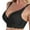 Black, variant on KDFJPTH Seamless Bra For Women Push-Up Bralettes Solid Black 75B