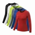 thumbnail image 6 of Women Gym Fitness Yoga Tops Compression Sports Long Sleeve Shirt Tops Running Tees Tops, 6 of 6